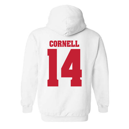 Wisconsin - NCAA Women's Soccer : Megan Cornell - Classic Shersey Hooded Sweatshirt-1