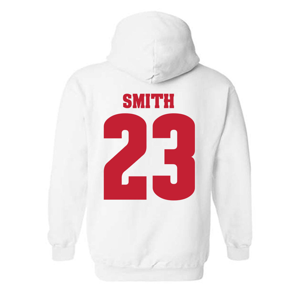 Wisconsin - NCAA Men's Soccer : Will Smith - Classic Shersey Hooded Sweatshirt-1