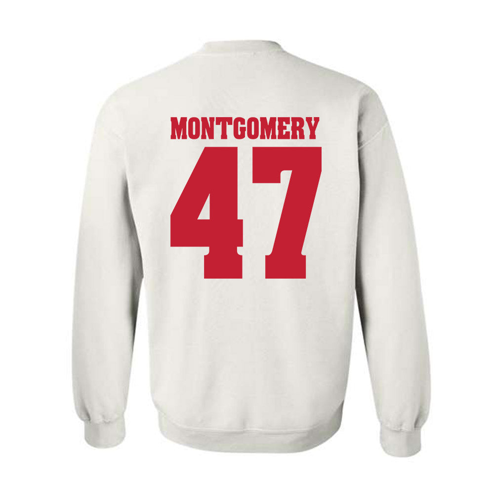 Wisconsin - NCAA Men's Ice Hockey : Blake Montgomery - Classic Shersey Crewneck Sweatshirt-1