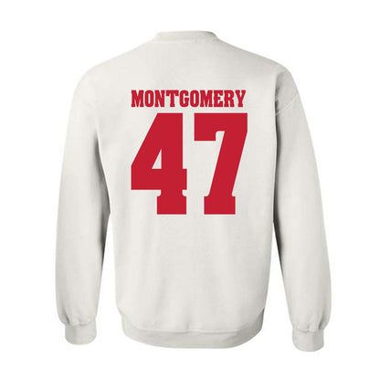 Wisconsin - NCAA Men's Ice Hockey : Blake Montgomery - Classic Shersey Crewneck Sweatshirt-1