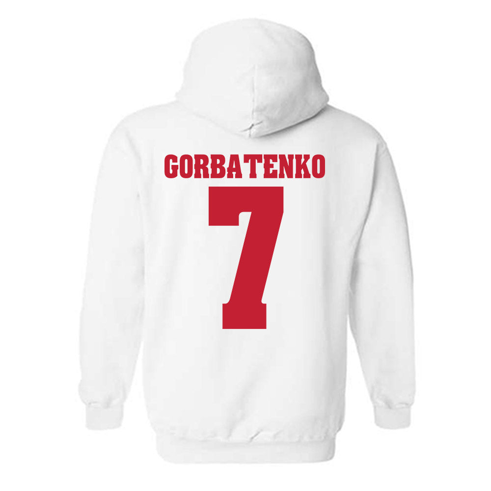 Wisconsin - NCAA Women's Ice Hockey : Kelly Gorbatenko - Classic Shersey Hooded Sweatshirt-1