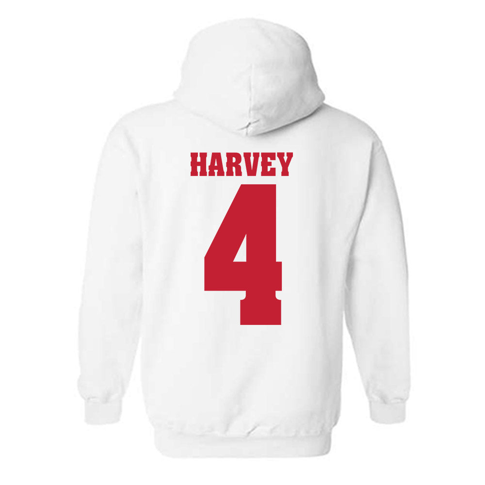 Wisconsin - NCAA Women's Ice Hockey : Caroline Harvey - Classic Shersey Hooded Sweatshirt-1