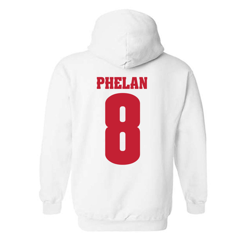 Wisconsin - NCAA Men's Ice Hockey : Jack Phelan - Classic Shersey Hooded Sweatshirt-1