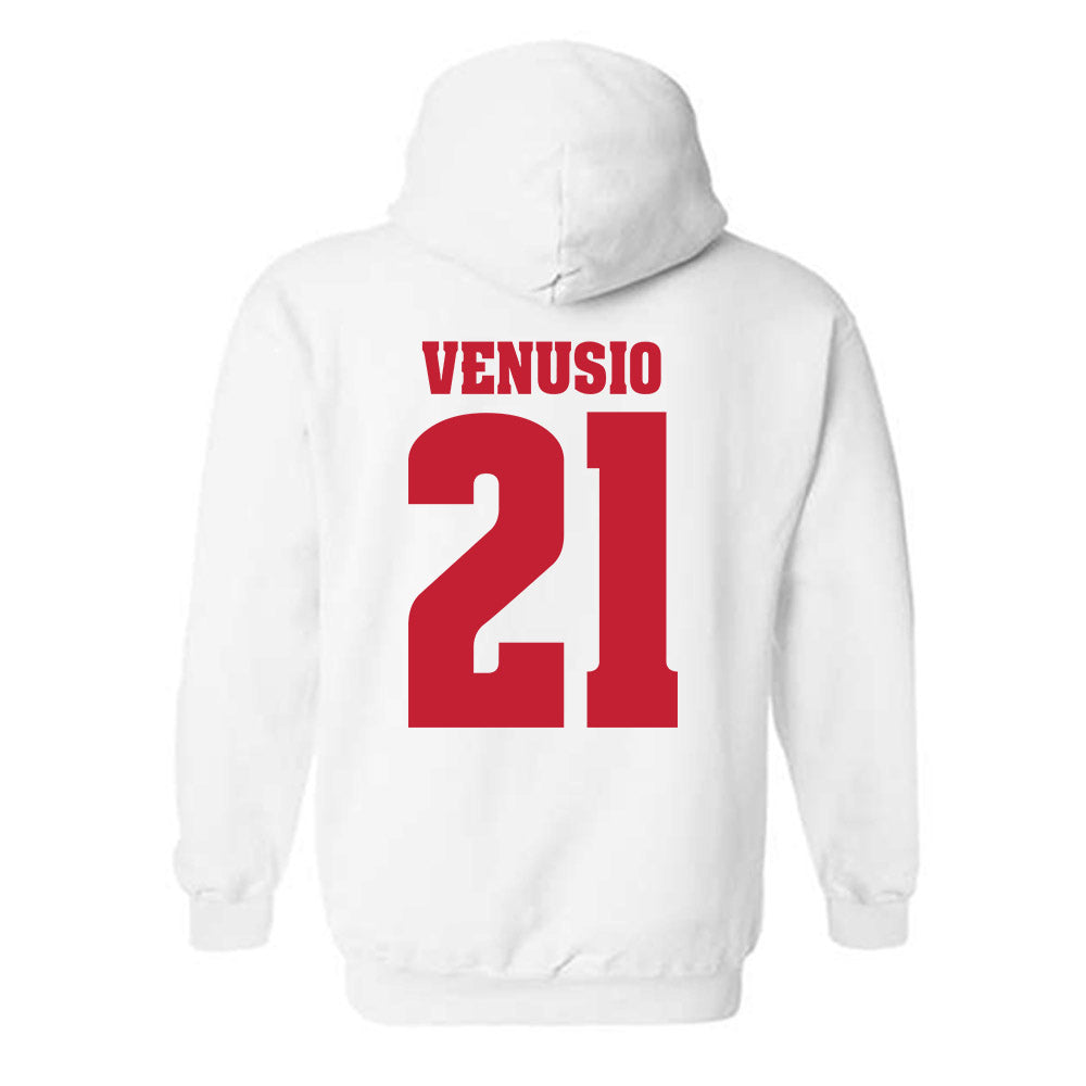 Wisconsin - NCAA Women's Ice Hockey : Emma Venusio - Classic Shersey Hooded Sweatshirt-1