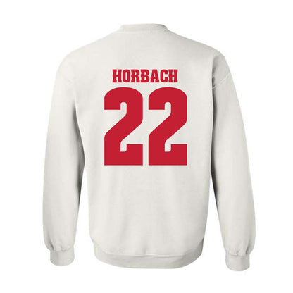 Wisconsin - NCAA Men's Ice Hockey : Jack Horbach - Classic Shersey Crewneck Sweatshirt-1