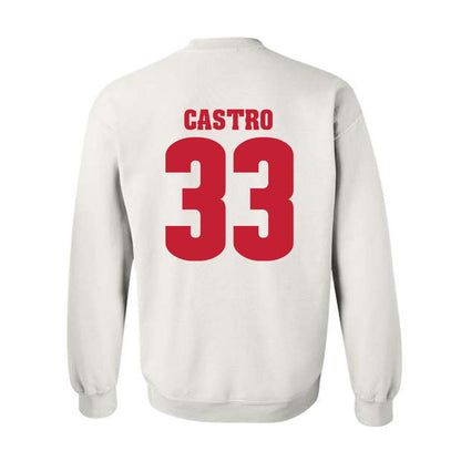 Wisconsin - NCAA Men's Ice Hockey : Anton castro - Classic Shersey Crewneck Sweatshirt-1