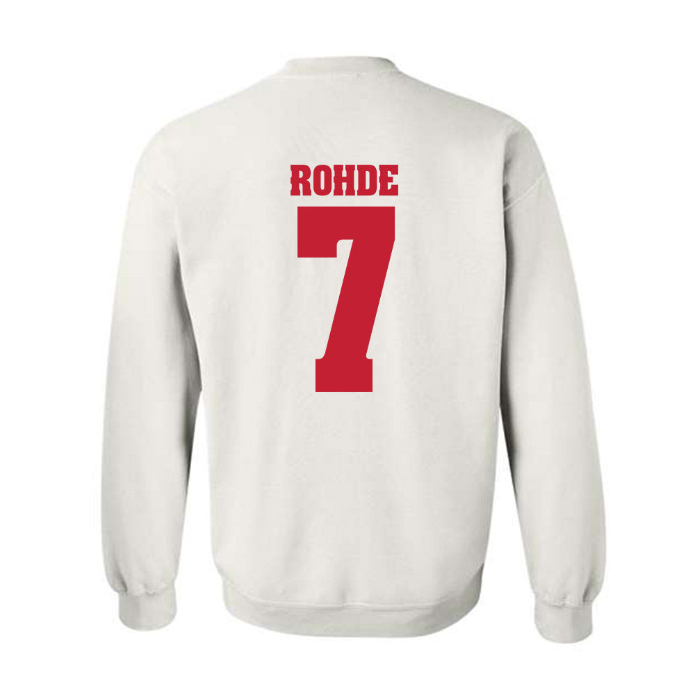 Wisconsin - NCAA Men's Basketball : Andrew Rohde - Classic Shersey Crewneck Sweatshirt-1