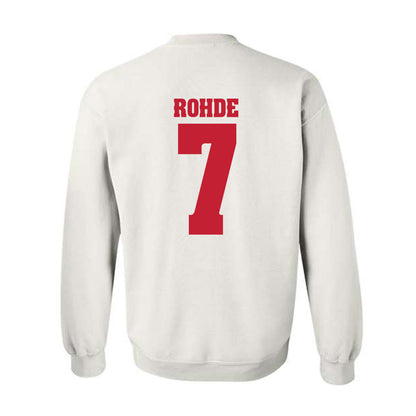 Wisconsin - NCAA Men's Basketball : Andrew Rohde - Classic Shersey Crewneck Sweatshirt-1