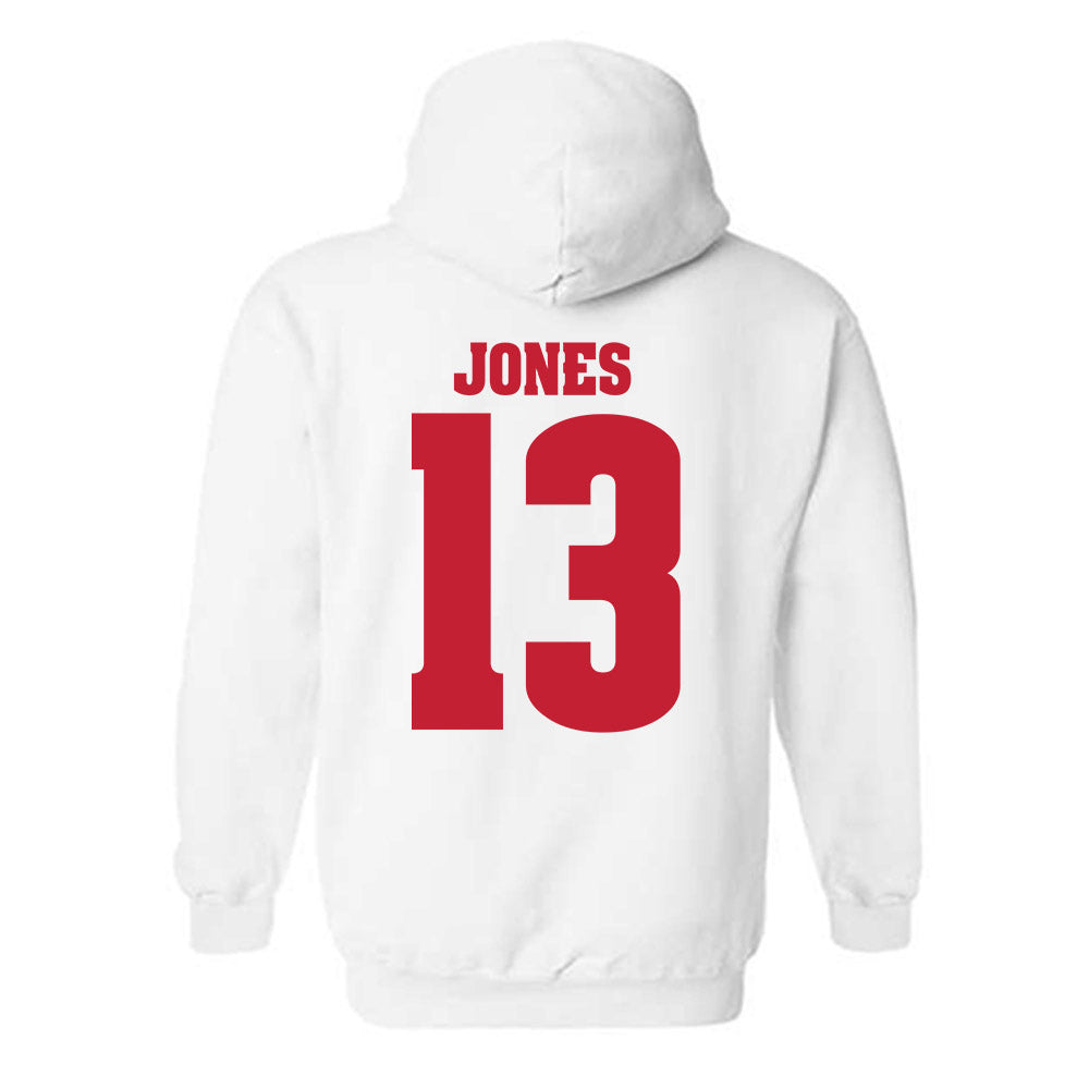 Wisconsin - NCAA Men's Basketball : Hayden Jones - Classic Shersey Hooded Sweatshirt-1