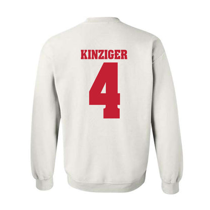Wisconsin - NCAA Men's Basketball : Zach Kinziger - Classic Shersey Crewneck Sweatshirt-1