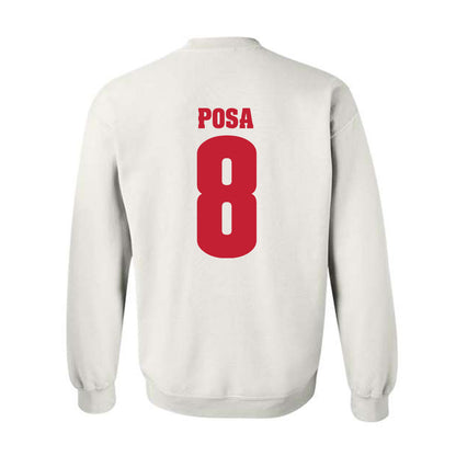 Wisconsin - NCAA Football : Mason Posa - Classic Shersey Crewneck Sweatshirt-1