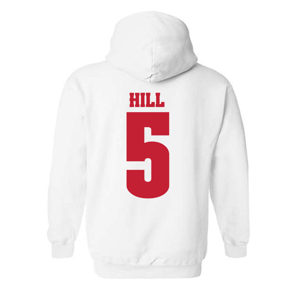 Wisconsin - NCAA Football : Dyoni Hill - Classic Shersey Hooded Sweatshirt-1