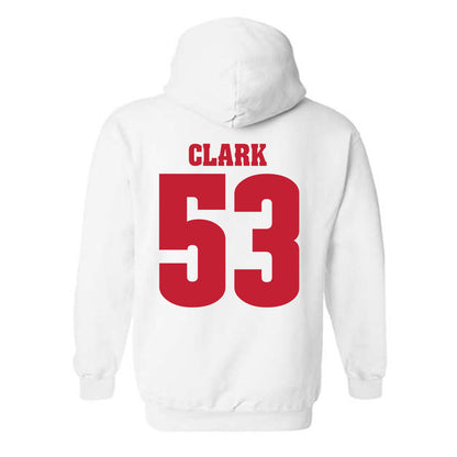 Wisconsin - NCAA Football : Cam Clark - Classic Shersey Hooded Sweatshirt-1