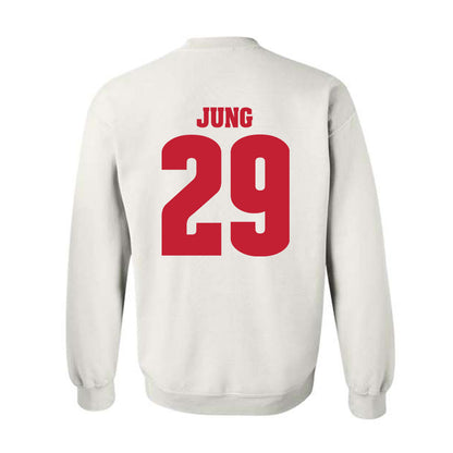 Wisconsin - NCAA Football : Matt Jung - Classic Shersey Crewneck Sweatshirt-1