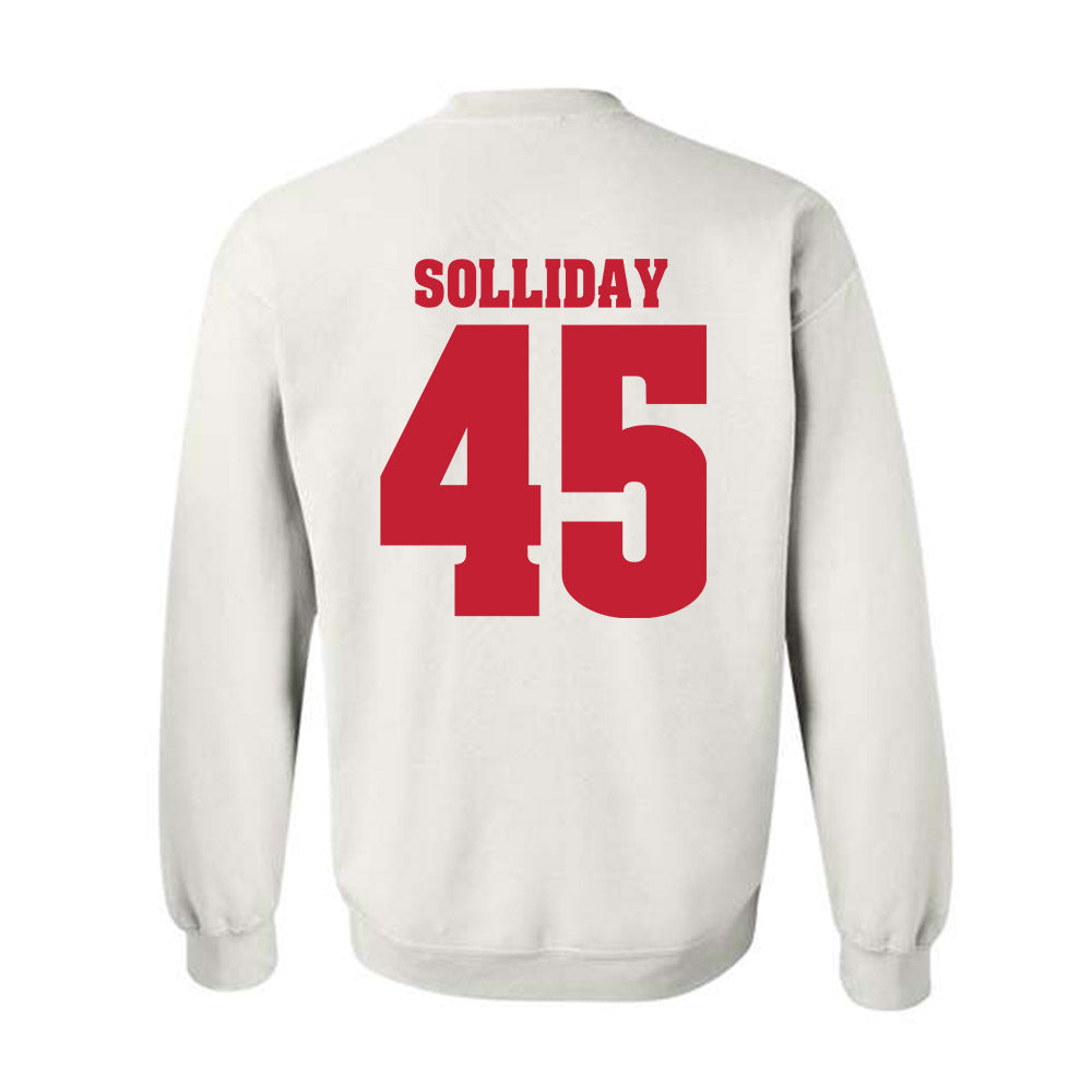 Wisconsin - NCAA Football : Garrison Solliday - Classic Shersey Crewneck Sweatshirt-1
