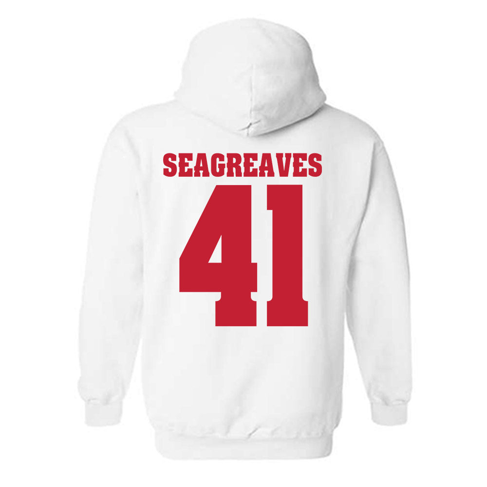 Wisconsin - NCAA Football : JT Seagreaves - Classic Shersey Hooded Sweatshirt-1