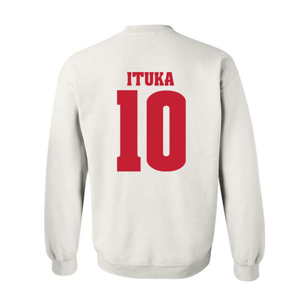Wisconsin - NCAA Football : Gideon Ituka - Classic Shersey Crewneck Sweatshirt-1