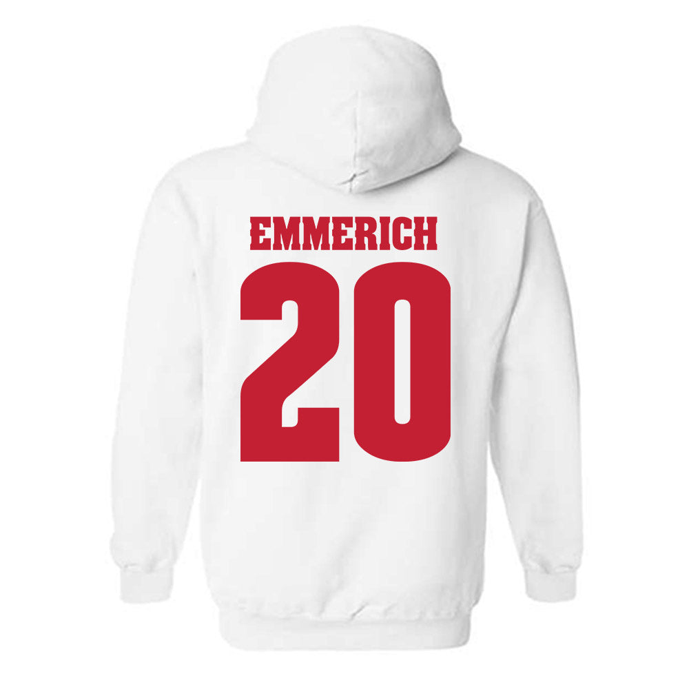 Wisconsin - NCAA Football : Luke Emmerich - Classic Shersey Hooded Sweatshirt-1