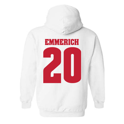 Wisconsin - NCAA Football : Luke Emmerich - Classic Shersey Hooded Sweatshirt-1