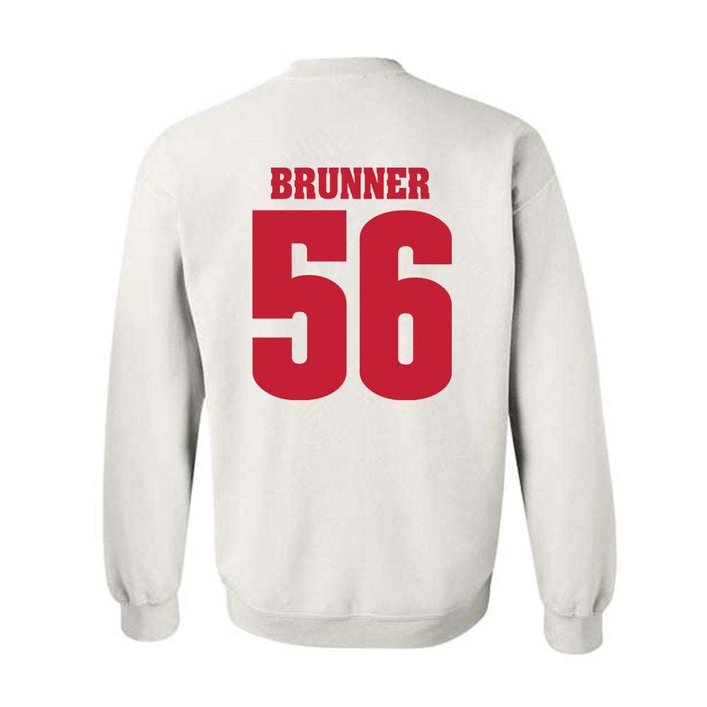Wisconsin - NCAA Football : Joe Brunner - Classic Shersey Crewneck Sweatshirt-1