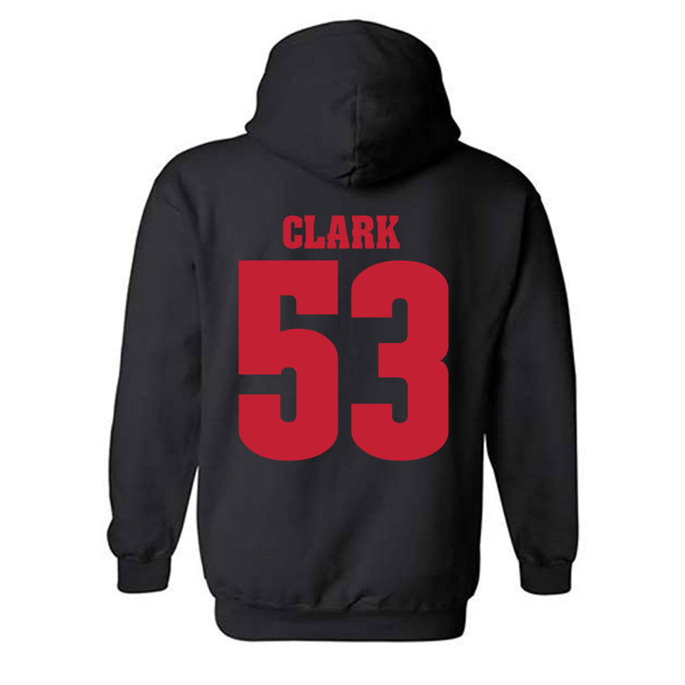 Wisconsin - NCAA Football : Cam Clark - Classic Shersey Hooded Sweatshirt-1