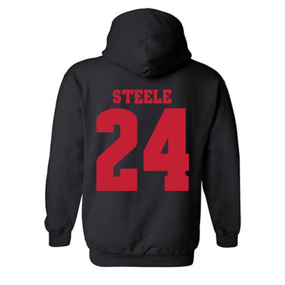 Wisconsin - NCAA Women's Basketball : Laci Steele - Classic Shersey Hooded Sweatshirt-1
