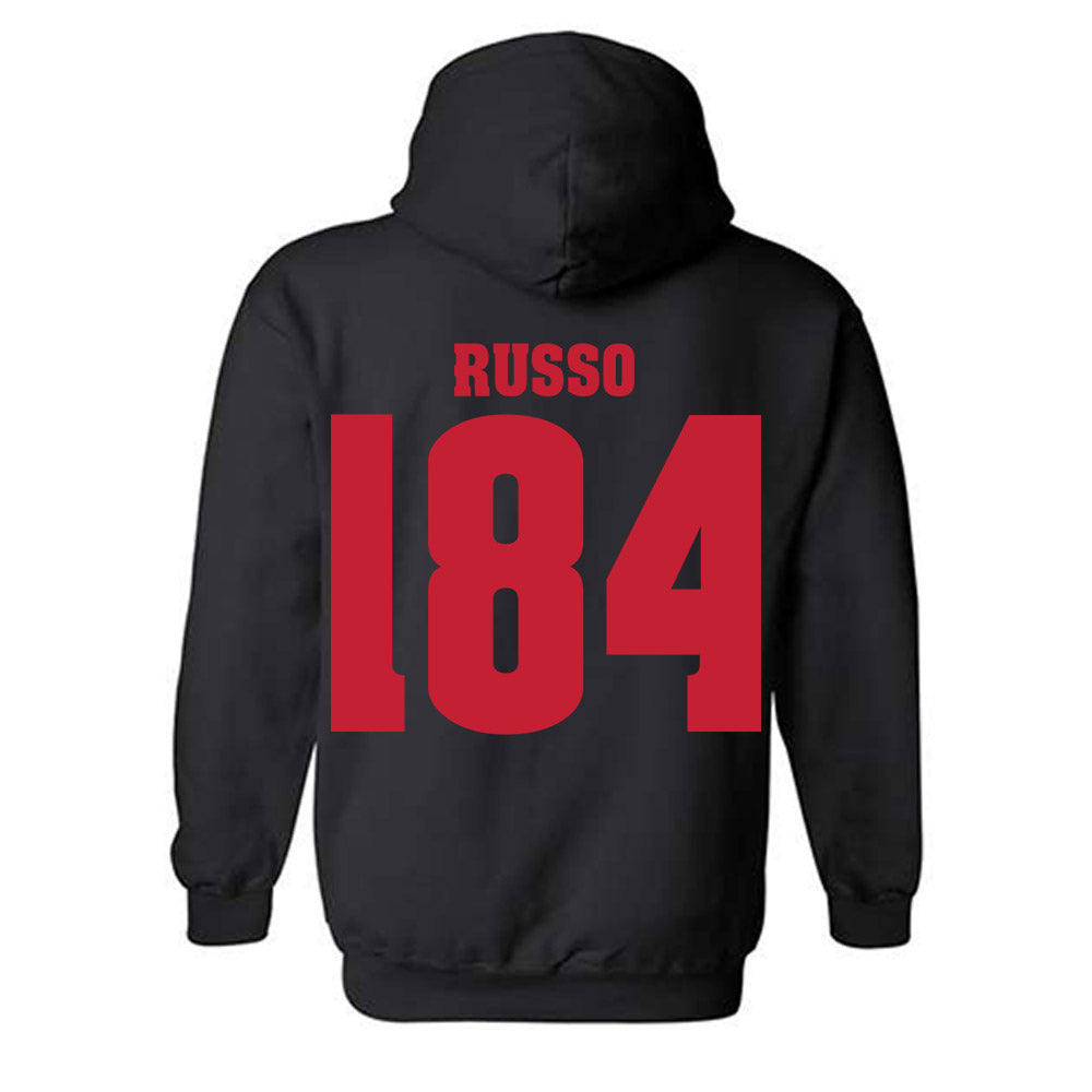 Wisconsin - NCAA Wrestling : Dylan Russo - Classic Shersey Hooded Sweatshirt-1