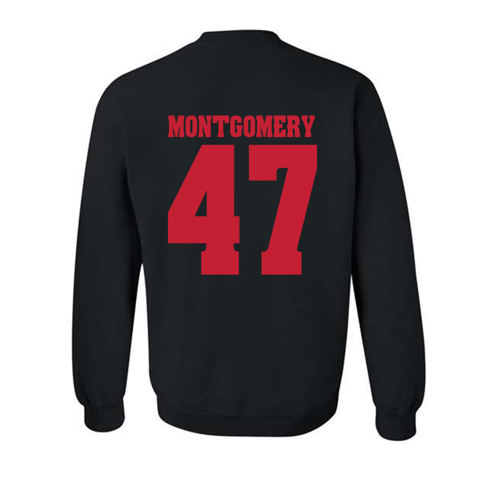 Wisconsin - NCAA Men's Ice Hockey : Blake Montgomery - Classic Shersey Crewneck Sweatshirt-1