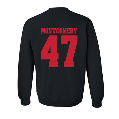 Wisconsin - NCAA Men's Ice Hockey : Blake Montgomery - Classic Shersey Crewneck Sweatshirt-1