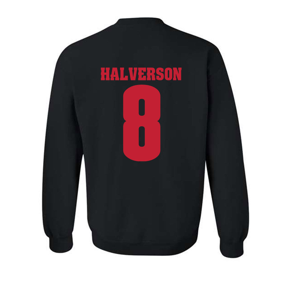 Wisconsin - NCAA Women's Ice Hockey : Hannah Halverson - Classic Shersey Crewneck Sweatshirt-1
