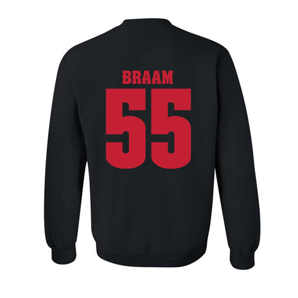 Wisconsin - NCAA Football : Drew Braam - Classic Shersey Crewneck Sweatshirt-1