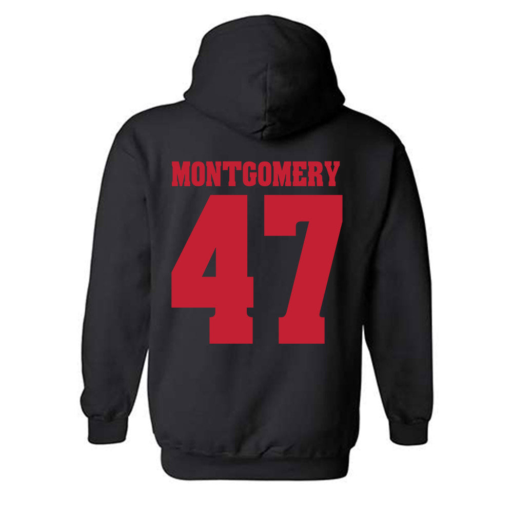 Wisconsin - NCAA Men's Ice Hockey : Blake Montgomery - Classic Shersey Hooded Sweatshirt-1