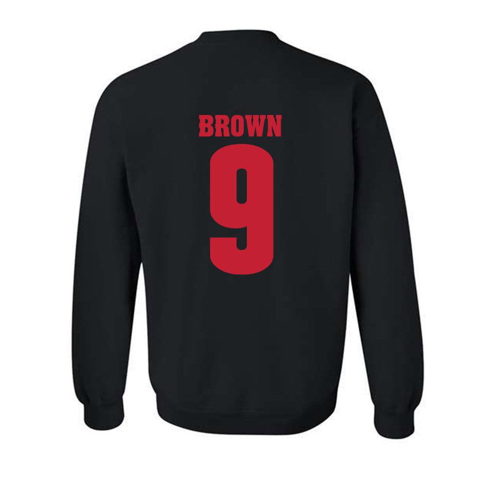 Wisconsin - NCAA Football : Austin Brown - Classic Shersey Crewneck Sweatshirt-1