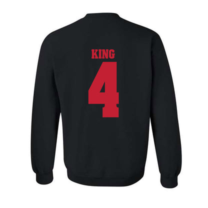 Wisconsin - NCAA Softball : Emma King - Classic Shersey Crewneck Sweatshirt-1