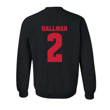 Wisconsin - NCAA Football : Ricardo Hallman - Classic Shersey Crewneck Sweatshirt-1