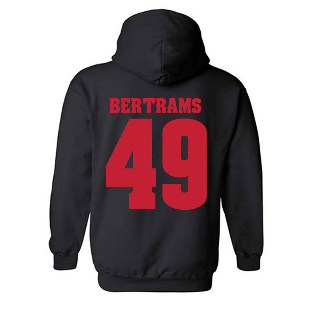 Wisconsin - NCAA Football : Atticus Bertrams - Classic Shersey Hooded Sweatshirt-1