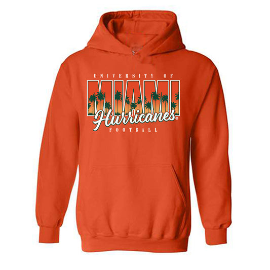 Miami - NCAA Football : Carson Beck - Classic Shersey Hooded Sweatshirt-0