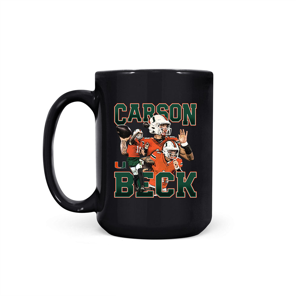 Miami - NCAA Football : Carson Beck - Coffee Mug-1