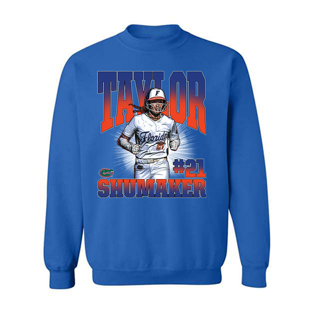 Florida - NCAA Softball : Taylor Shumaker - Collage Crewneck Sweatshirt-0