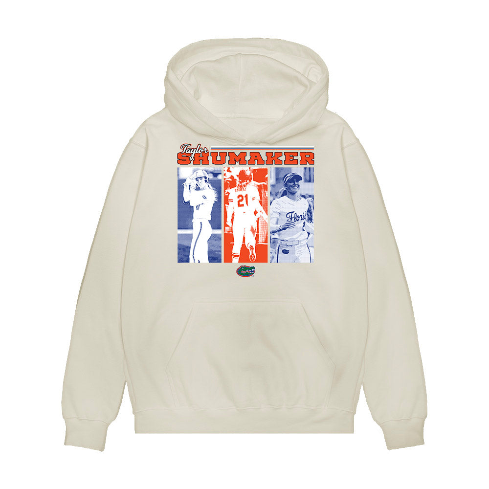 Florida - NCAA Softball : Taylor Shumaker - Graphic Premium Hooded Sweatshirt-0