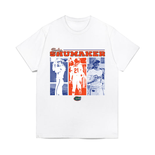 Florida - NCAA Softball : Taylor Shumaker - Graphic Comfort Colors T-Shirt-0