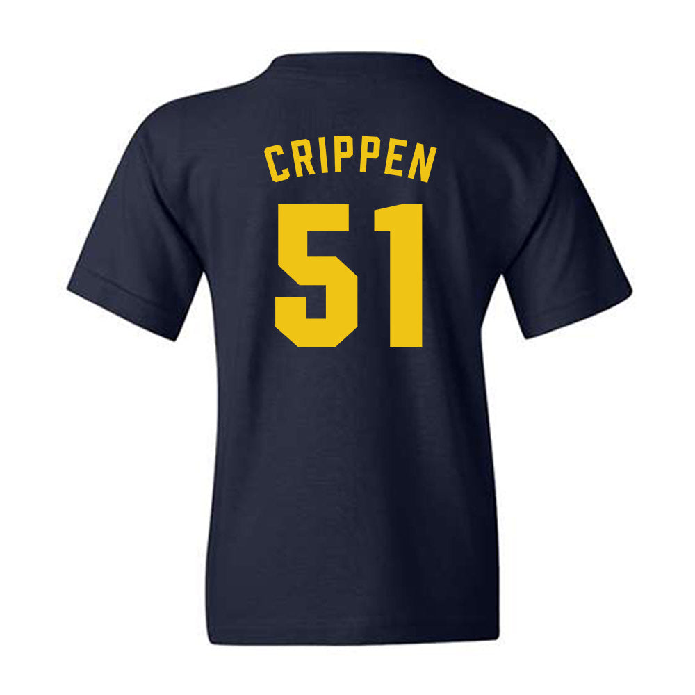Michigan - NCAA Football : Greg Crippen - Classic Shersey Youth T-Shirt-1