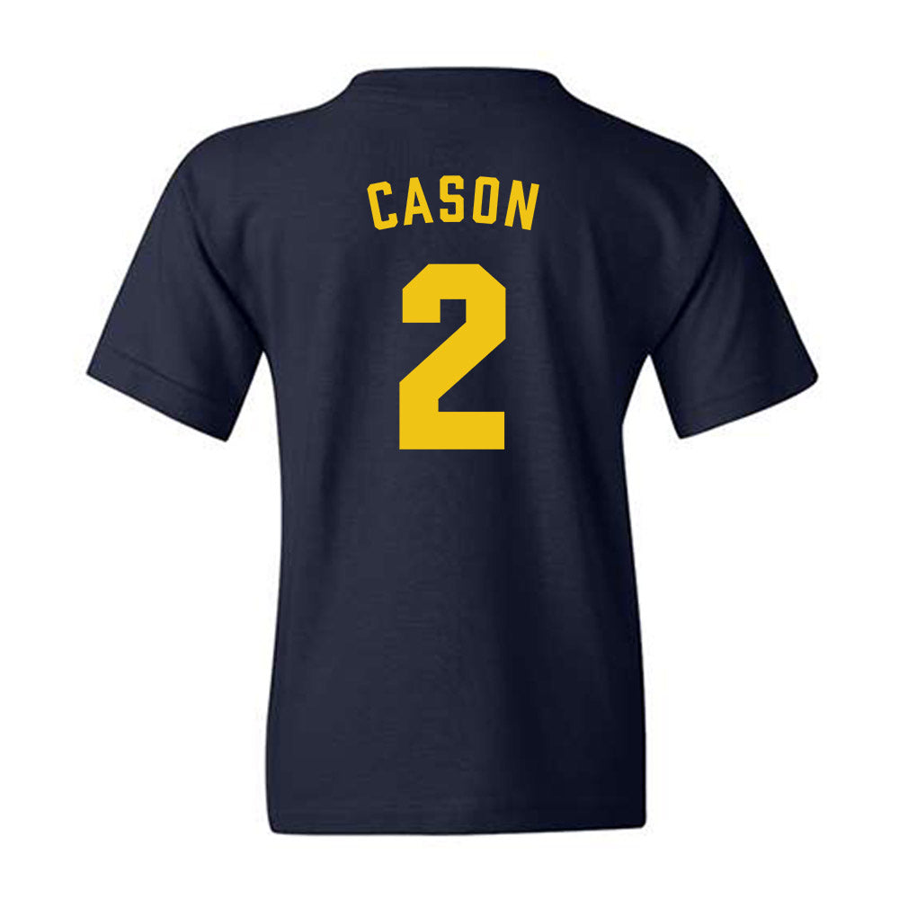 Michigan - NCAA Men's Basketball : Lorenzo Cason - Classic Shersey Youth T-Shirt-1