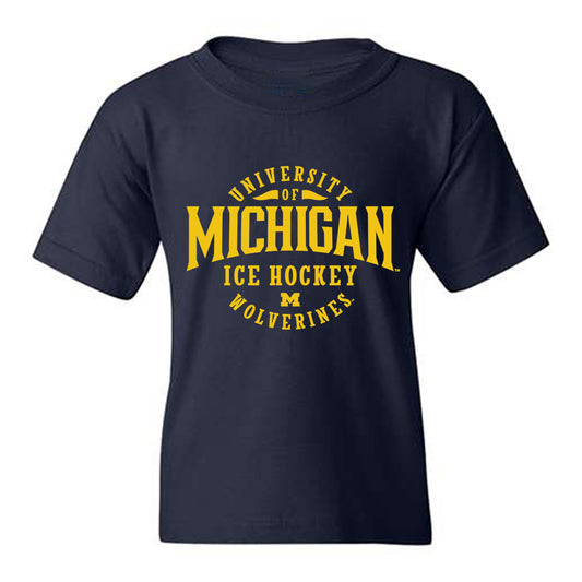 Michigan - NCAA Men's Ice Hockey : Henry Mews - Classic Shersey Youth T-Shirt-0