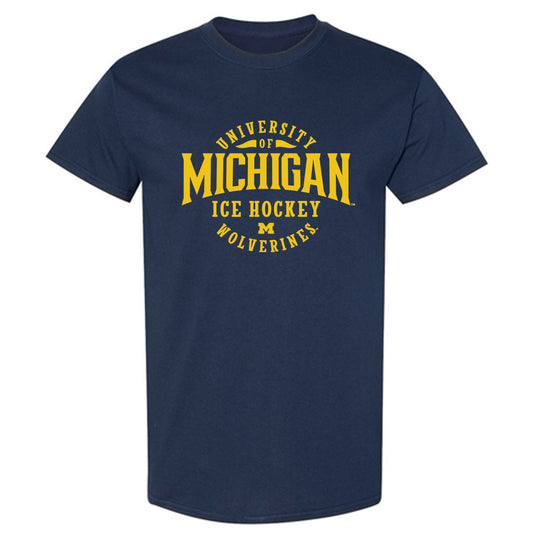 Michigan - NCAA Men's Ice Hockey : Stephen Peck - Classic Shersey T-Shirt-0