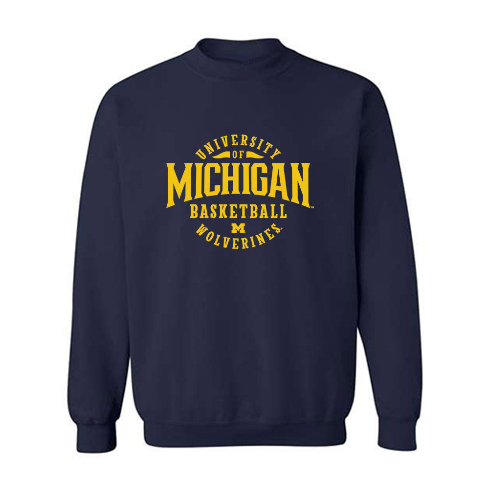 Michigan - NCAA Men's Basketball : Roddy Gayle Jr - Classic Shersey Crewneck Sweatshirt-0