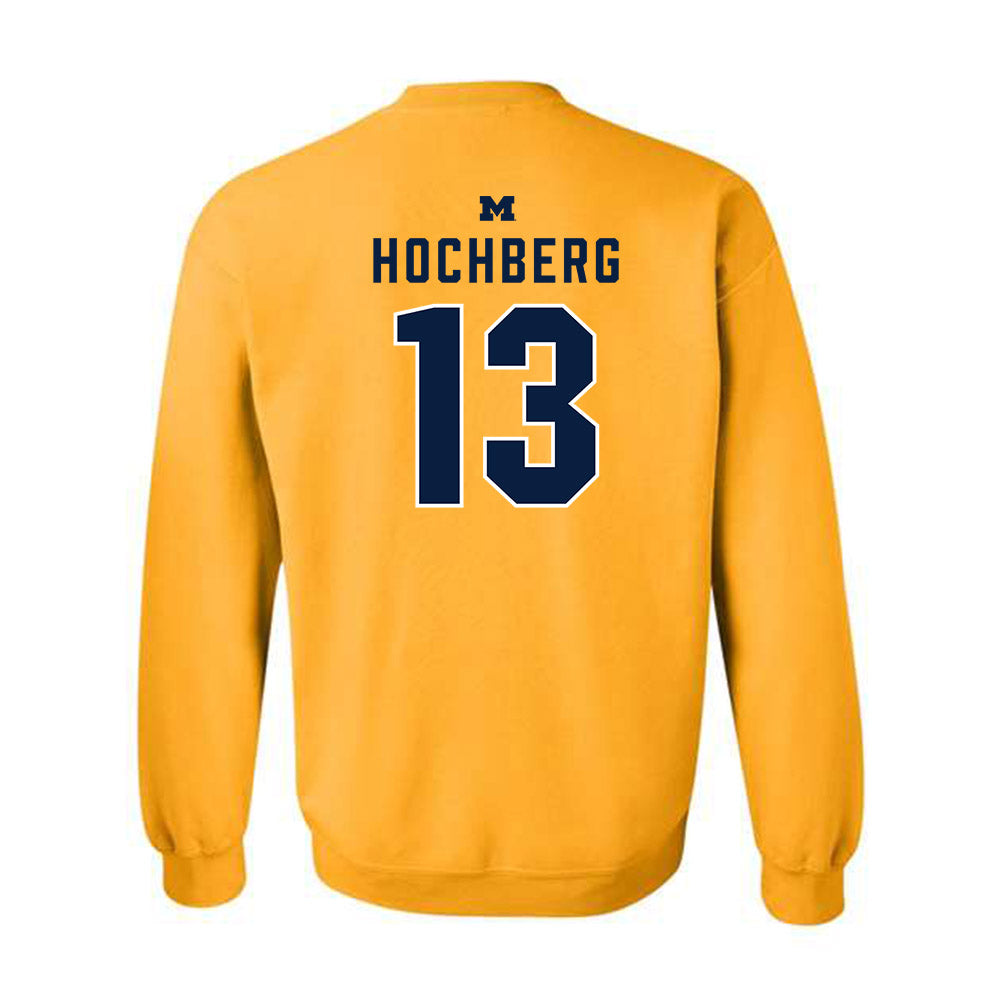 Michigan - NCAA Men's Basketball : Harrison Hochberg - Classic Shersey Crewneck Sweatshirt-1