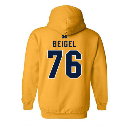 Michigan - NCAA Football : Manuel Beigel - Classic Shersey Hooded Sweatshirt-1