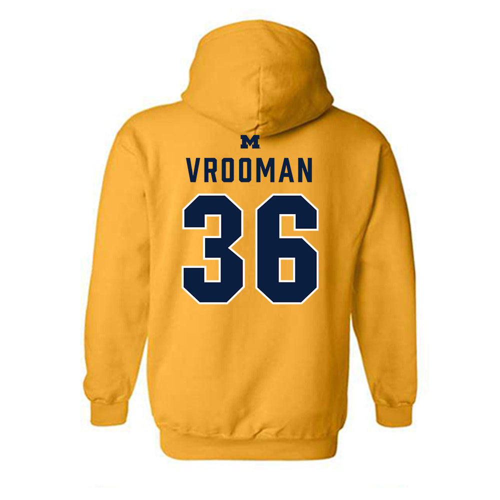 Michigan - NCAA Women's Lacrosse : Brinley Vrooman - Classic Shersey Hooded Sweatshirt-1