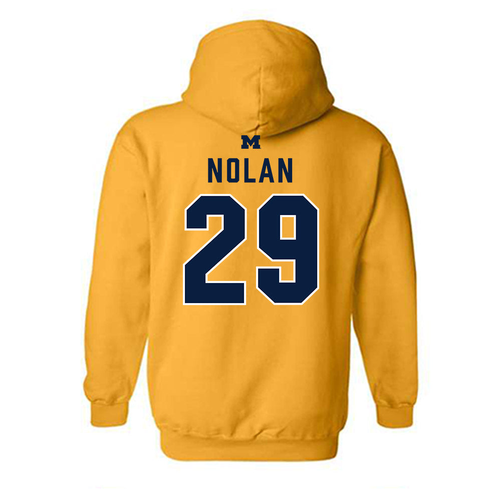 Michigan - NCAA Women's Lacrosse : Stella Nolan - Classic Shersey Hooded Sweatshirt-1